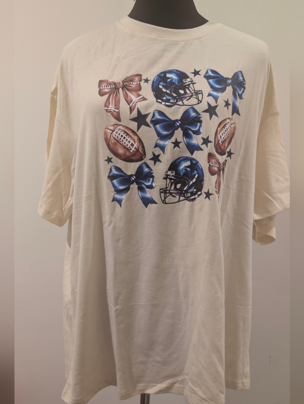 Cowboys Coquette Football Gameday T-Shirt NWOT - Picture 2 of 3